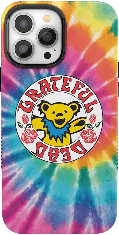 On Tour | Grateful Dead Tie Dye Sticker Case iPhone Case Grateful Dead Bold + MagSafe® iPhone 13 Pro Max 