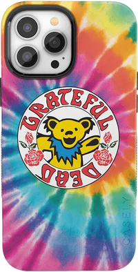 On Tour | Grateful Dead Tie Dye Sticker Case iPhone Case Grateful Dead Bold + MagSafe® iPhone 13 Pro Max 