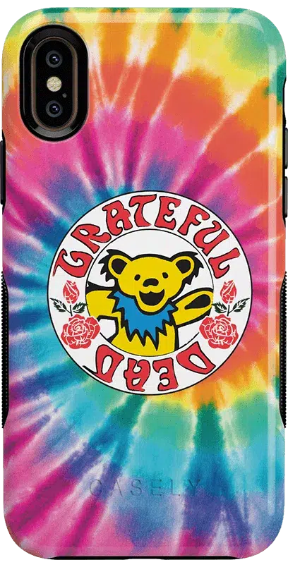 On Tour | Grateful Dead Tie Dye Sticker Case iPhone Case Grateful Dead Bold iPhone XS Max 