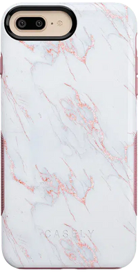 Subtle Blush | White and Pink Marble Case iPhone Case get.casely Bold iPhone 6/7/8 Plus 