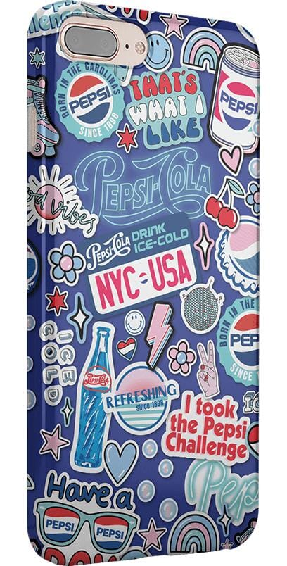 Out of the Blue | Pepsi Sticker Case iPhone Case get.casely 