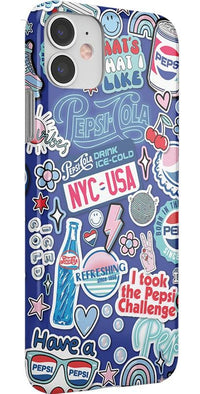 Out of the Blue | Pepsi Sticker Case iPhone Case get.casely 