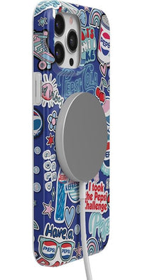 Out of the Blue | Pepsi Sticker Case iPhone Case get.casely 