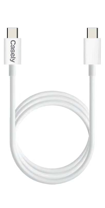 OSALADI White New Cable USB- Charge Cable Spring USB- Cable Spring USB-c  Cable Charging Cable Data Line Telescopic White Put