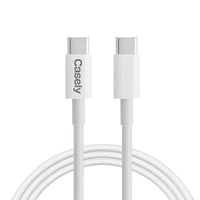 USB-C to USB-C Charging Cord 100W - White Cable Charging Cable get.casely 