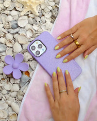 Lavender Waves | Purple Shimmer Case iPhone Case get.casely 