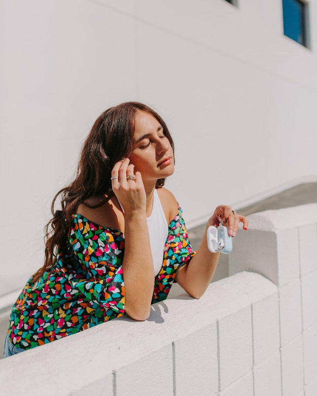 Light Blue Skies | Marble Clouds AirPods Case AirPods Case get.casely 