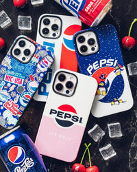 Out of the Blue | Pepsi Sticker Case iPhone Case get.casely 