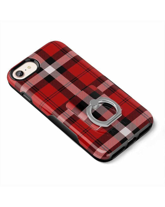 As if! | Red Plaid Phone Ring Phone Ring get.casely 