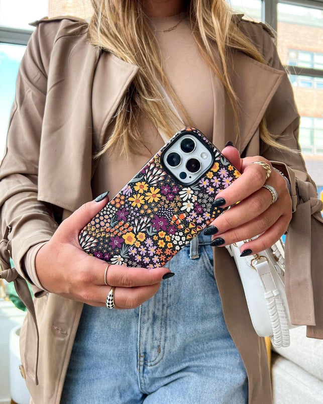 Falling for You | Plum Floral Case iPhone Case get.casely