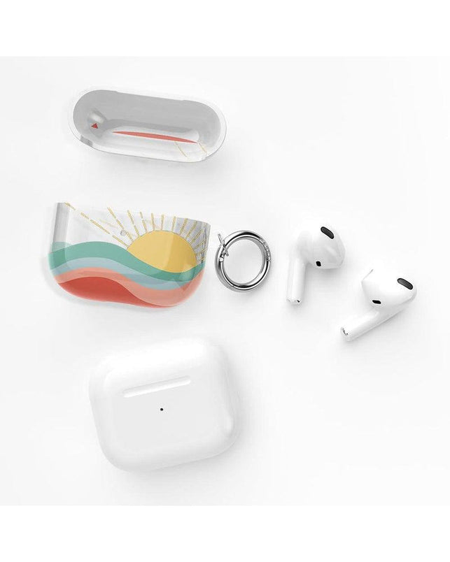 Here Comes the Sun | Colorblock Sunset AirPods Case AirPods Case get.casely 