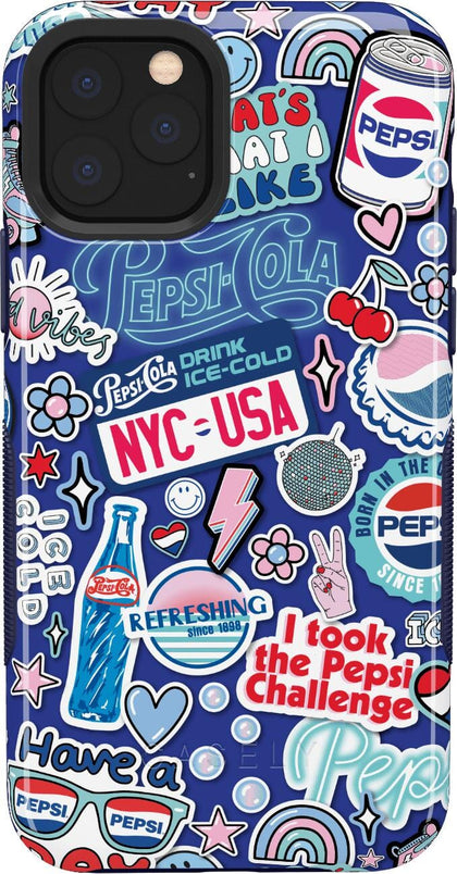 Out of the Blue | Pepsi Sticker Case iPhone Case get.casely Bold iPhone 11 Pro Max 