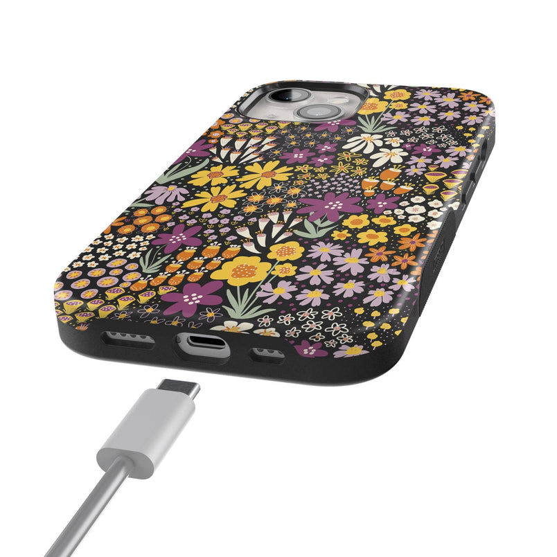 Falling for You | Plum Floral Case iPhone Case get.casely 