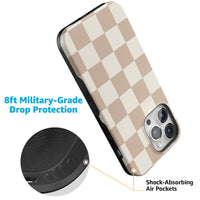 Fit Check | Neutral Checkerboard Case iPhone Case get.casely 