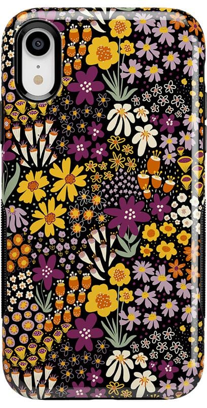 Falling for You | Plum Floral Case iPhone Case get.casely Bold iPhone XR