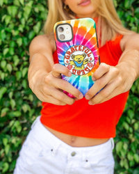 On Tour | Grateful Dead Tie Dye Sticker Case iPhone Case Grateful Dead 