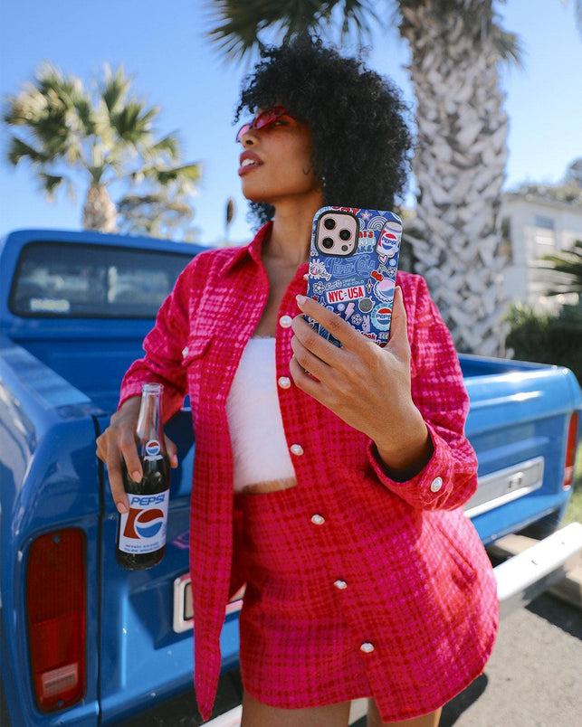 Out of the Blue | Pepsi Sticker Case iPhone Case get.casely 