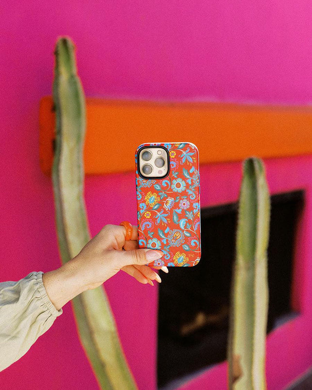 Painted Flowers | Frida Kahlo Floral Case iPhone Case get.casely