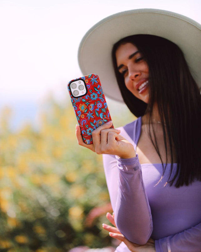 Painted Flowers | Frida Kahlo Floral Case iPhone Case get.casely