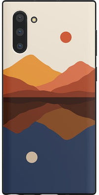 Opposites Attract | Day & Night Colorblock Mountains Samsung Case Samsung Case get.casely 