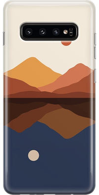 Opposites Attract | Day & Night Colorblock Mountains Samsung Case Samsung Case get.casely 