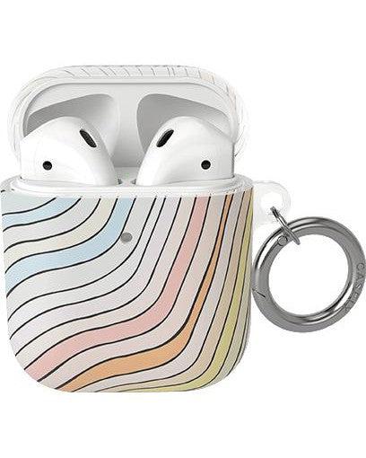 Ride The Wave | Pastel Rainbow Lined AirPods Case AirPods Case get.casely AirPods Case 