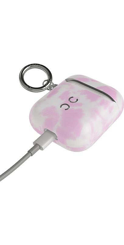 Down for Whatever | Light Pink Tie Dye AirPods Case AirPods Case get.casely 