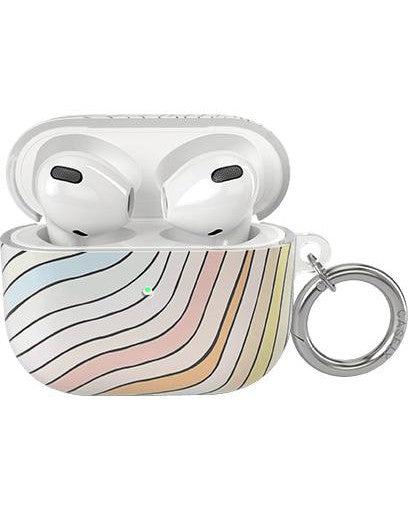 Ride The Wave | Pastel Rainbow Lined AirPods Case AirPods Case get.casely AirPods 3 Case 