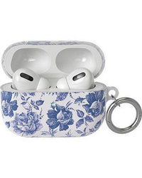 Rose to Fame | Blue & White Rose Floral AirPods Case AirPods Case get.casely AirPods Pro Case 