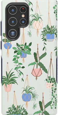 Hanging Around | Potted Plants Floral Samsung Case Samsung Case get.casely Bold Galaxy S22 Ultra 