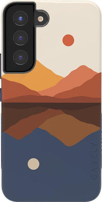 Opposites Attract | Day & Night Colorblock Mountains Samsung Case Samsung Case get.casely 