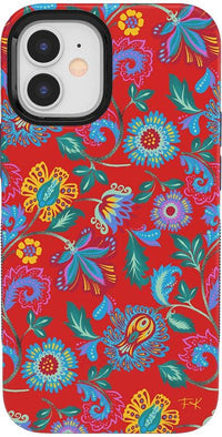 Painted Flowers | Frida Kahlo Floral Case iPhone Case get.casely Bold + MagSafe® iPhone 12