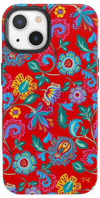 Painted Flowers | Frida Kahlo Floral Case iPhone Case get.casely Bold + MagSafe® iPhone 13