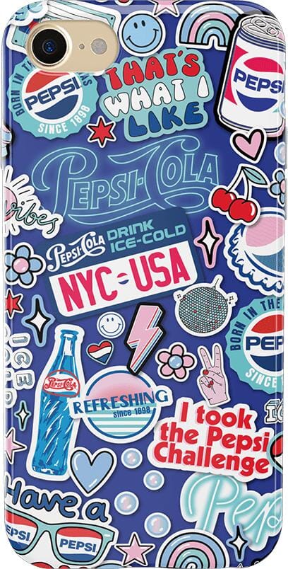 Out of the Blue | Pepsi Sticker Case iPhone Case get.casely Classic iPhone SE (2020 & 2022) 