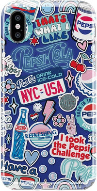 Out of the Blue | Pepsi Sticker Case iPhone Case get.casely Classic iPhone XS Max 