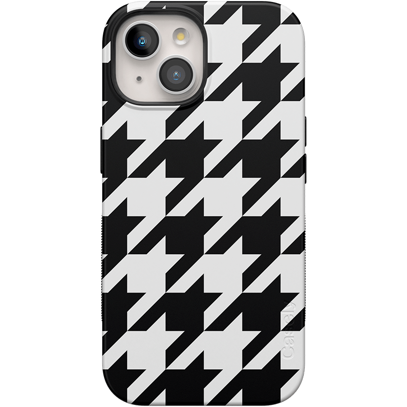 Houndstooth | High Contrast Design Case Phone Case Casetry Bold + MagSafe® iPhone 15 Plus 