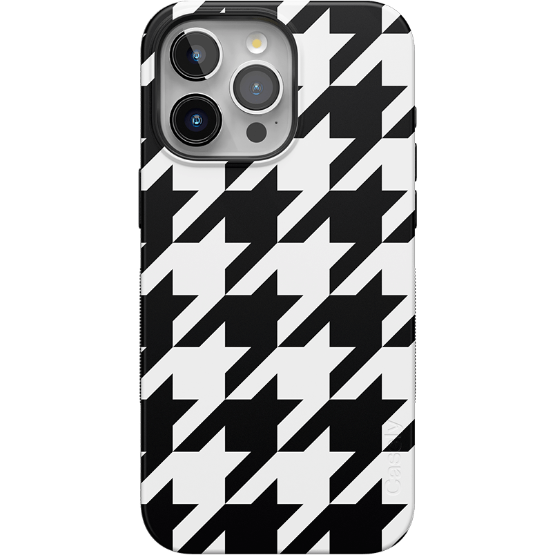 Houndstooth | High Contrast Design Case Phone Case Casetry Bold + MagSafe® iPhone 15 Pro Max 