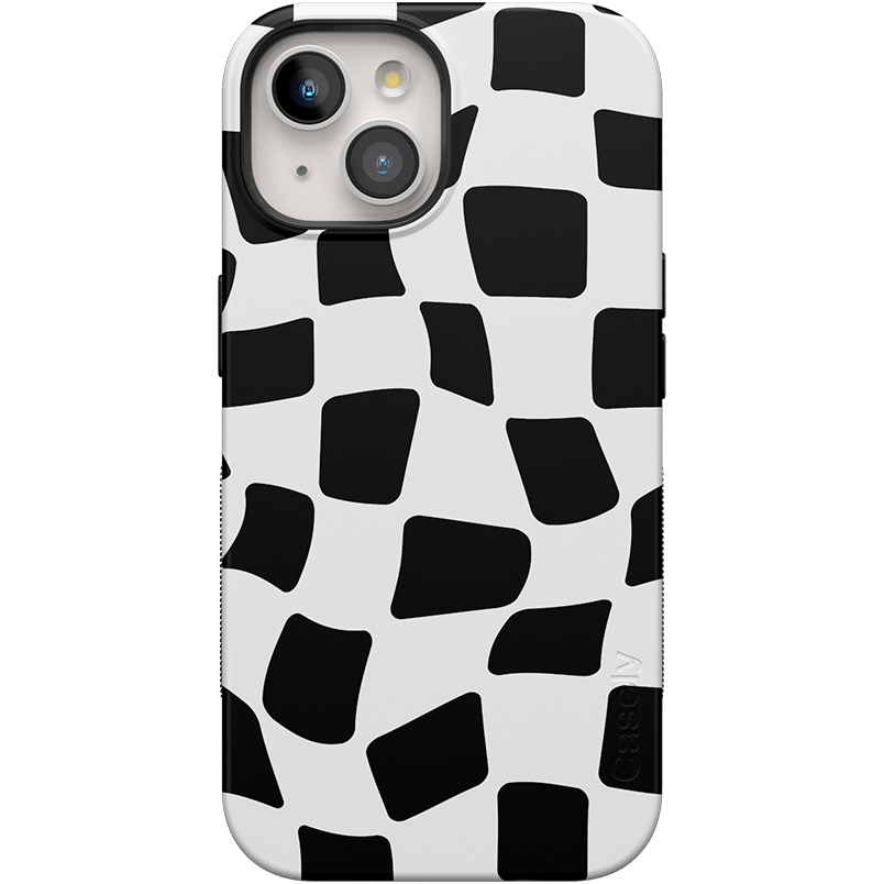 Funky Checkerboard | High Contrast Design Case Phone Case Casetry Bold + MagSafe® iPhone 15 Plus 