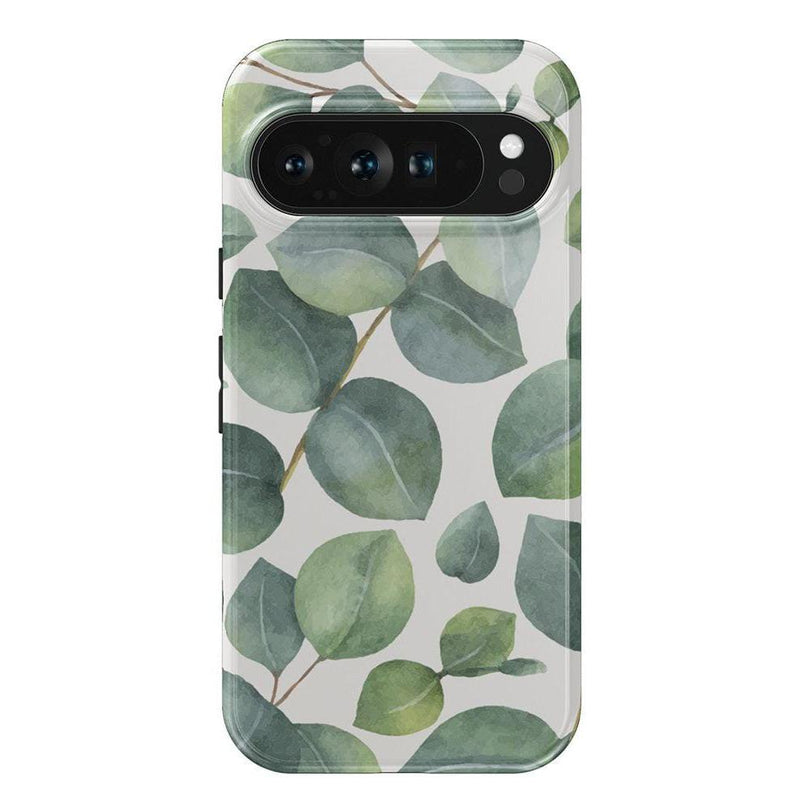 Leaf Me Alone | Green Floral Print Google Pixel Case Google Pixel Case Casetry Essential Google Pixel 9 Pro 