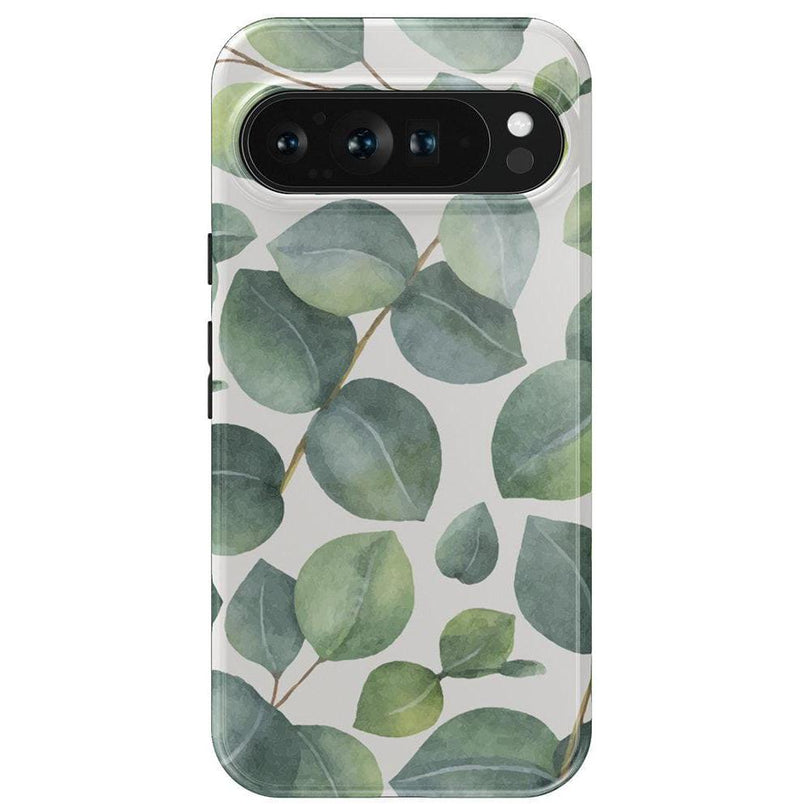 Leaf Me Alone | Green Floral Print Google Pixel Case Google Pixel Case Casetry Essential Google Pixel 9 Pro XL 