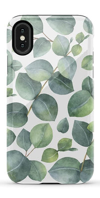 Leaf Me Alone | Green Floral Print Case iPhone Case get.casely Essential iPhone X / XS 