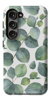 Leaf Me Alone | Green Floral Print Samsung Case Samsung Case get.casely Essential Galaxy S21 Plus