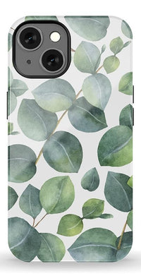 Leaf Me Alone | Green Floral Print Case iPhone Case get.casely Essential + MagSafe® iPhone 13 