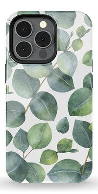 Leaf Me Alone | Green Floral Print Case iPhone Case get.casely Essential + MagSafe® iPhone 13 Pro 