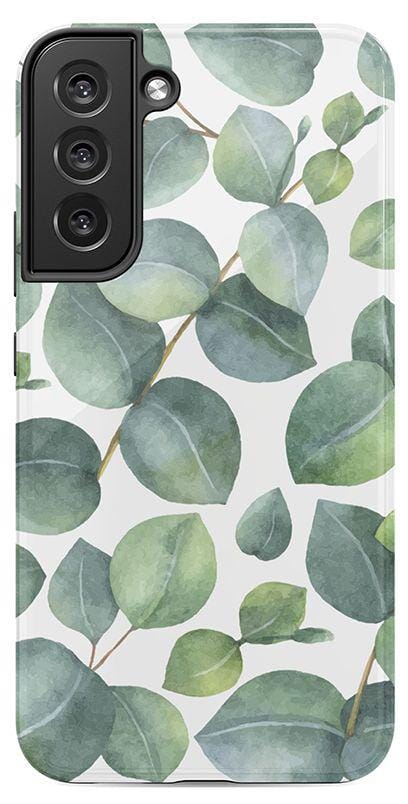 Leaf Me Alone | Green Floral Print Samsung Case Samsung Case get.casely Essential Galaxy S21