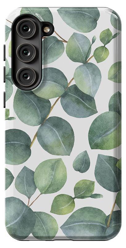 Leaf Me Alone | Green Floral Print Samsung Case Samsung Case get.casely Essential Galaxy S21 Ultra