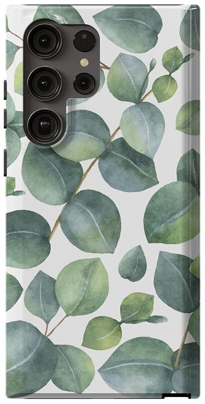 Leaf Me Alone | Green Floral Print Samsung Case Samsung Case get.casely Essential Galaxy S22