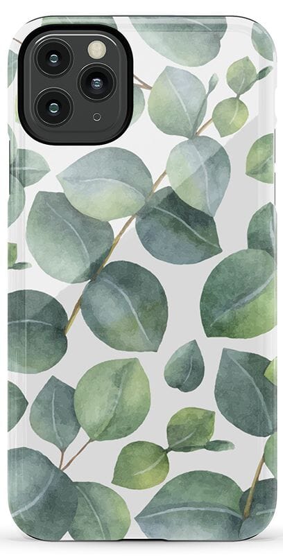 Leaf Me Alone | Green Floral Print Case iPhone Case get.casely Essential iPhone 11 Pro Max 