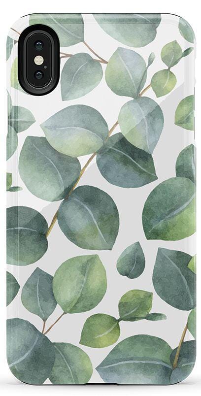 Leaf Me Alone | Green Floral Print Case iPhone Case get.casely Essential iPhone XS Max 