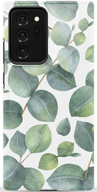 Leaf Me Alone | Green Floral Print Samsung Case Samsung Case get.casely 